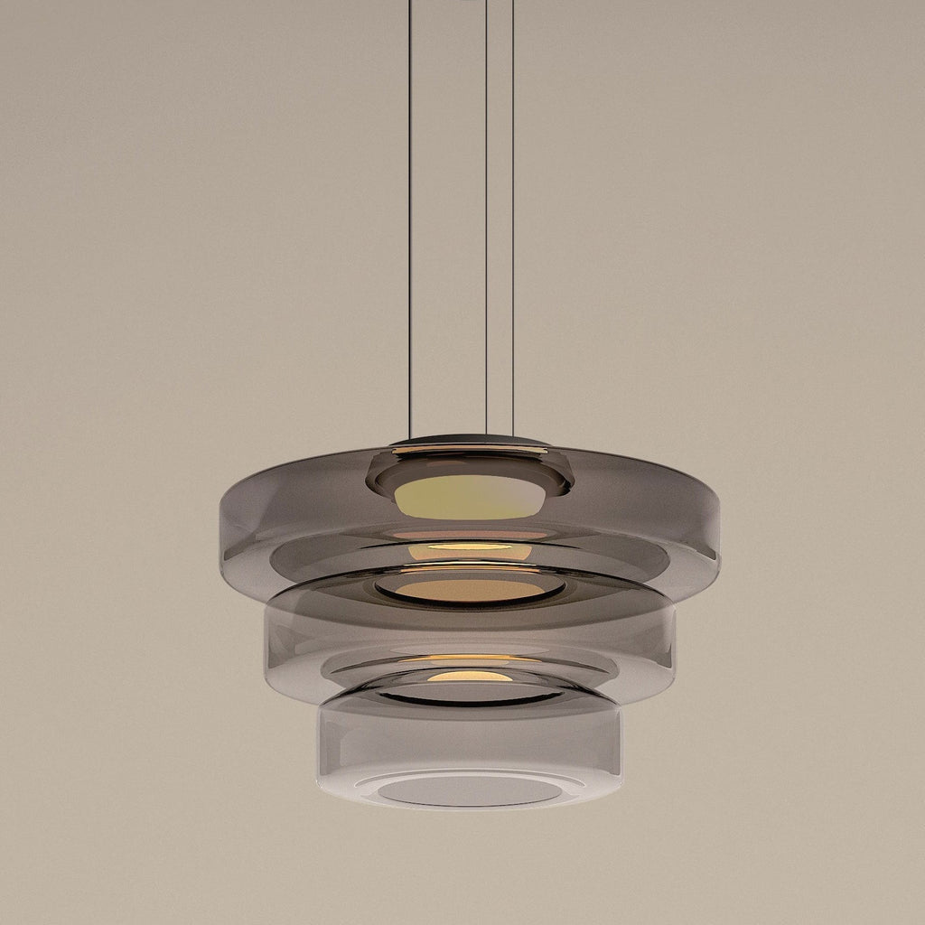 Bauhaus Tiered Glass Pendant Light