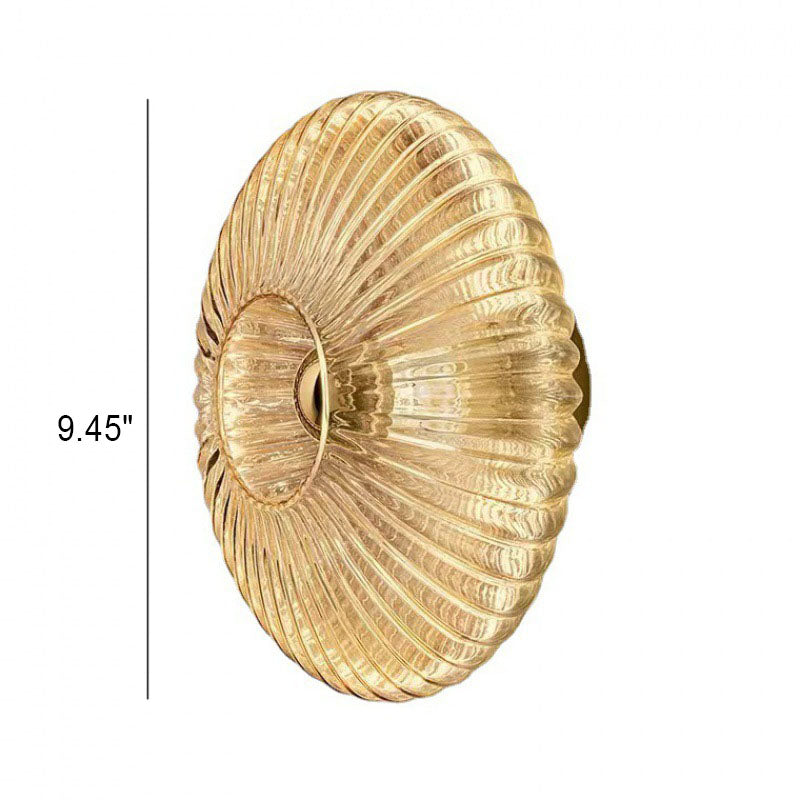 Nordic Ribbed Glass Wall Sconce