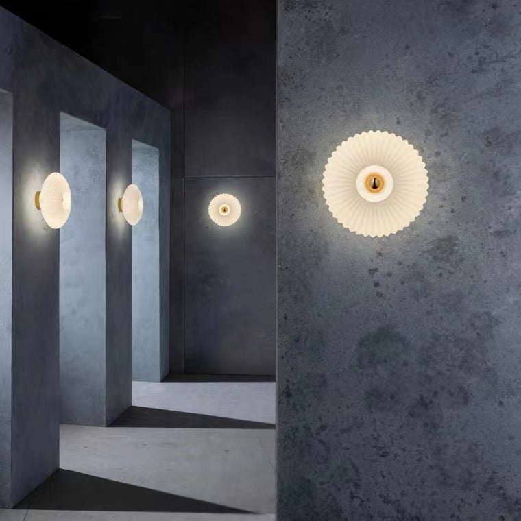Nordic Ribbed Glass Wall Sconce