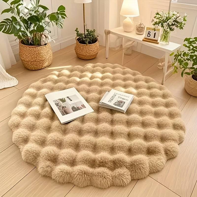 Cloud-Soft Round Bubble Rug