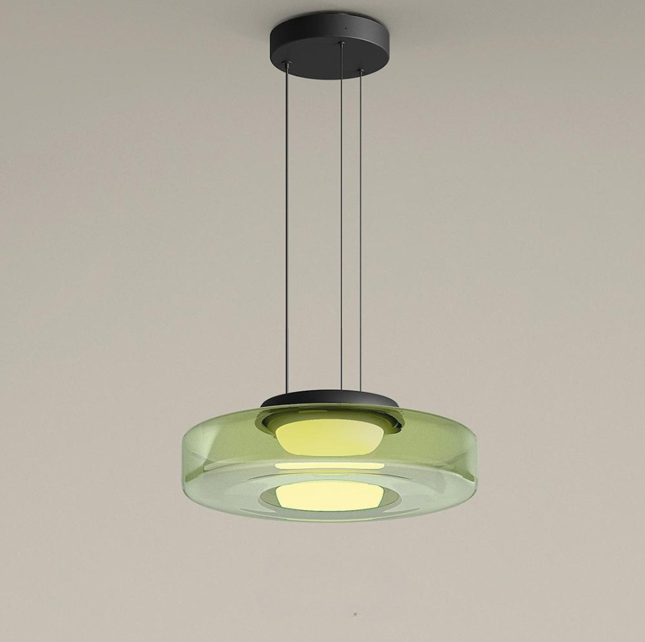 Bauhaus Tiered Glass Pendant Light