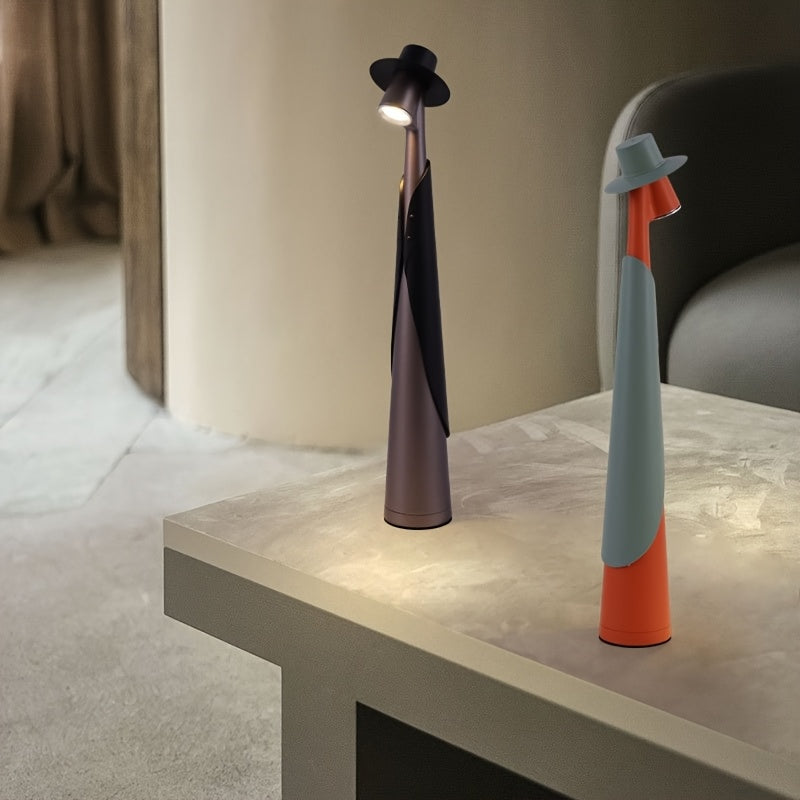 Hat Figure Rechargeable LED Table Lamp