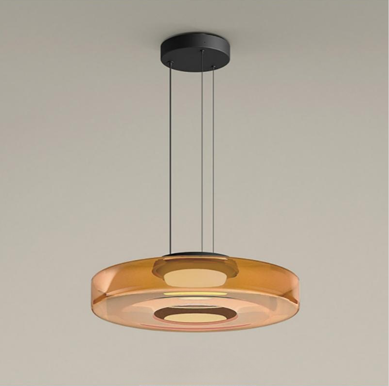 Bauhaus Tiered Glass Pendant Light
