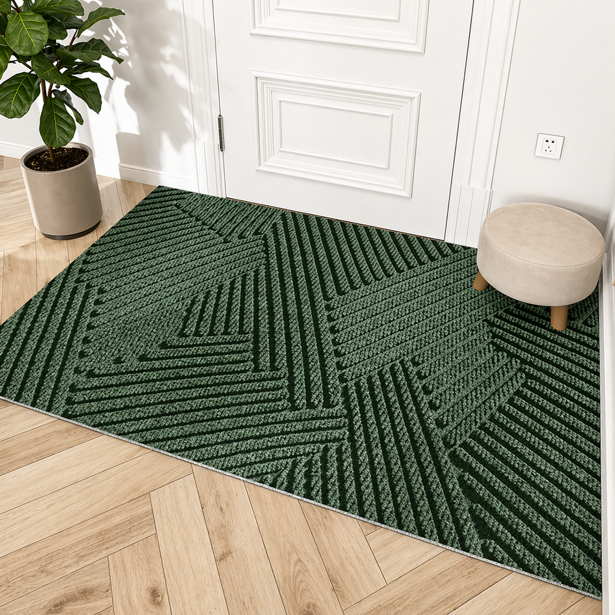 Non-Slip Scandinavian Door Mat