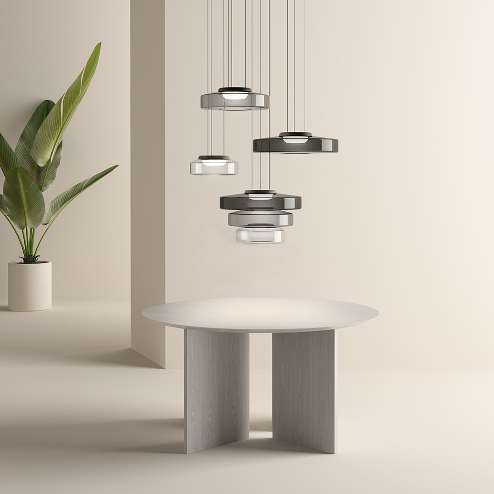 Bauhaus Tiered Glass Pendant Light