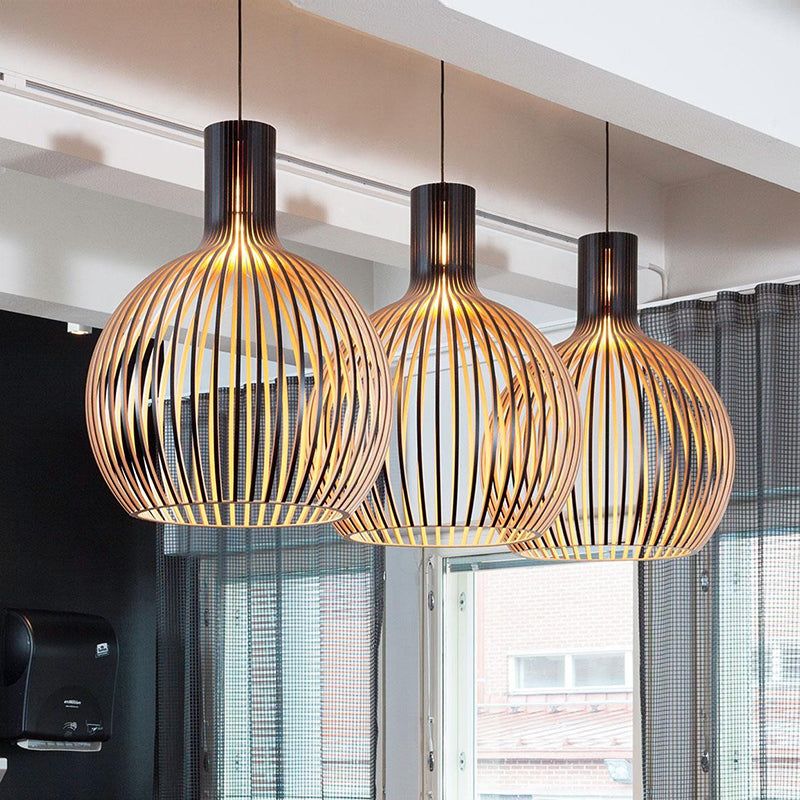 Natural Wood Pendant Light