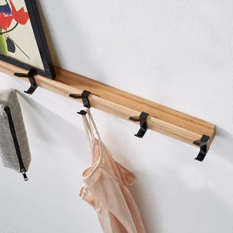 Nordic Wall Coat Rack with Adjustable Hooks