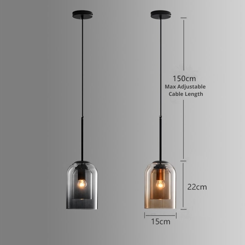 Nordic Tinted Glass Pendant Light