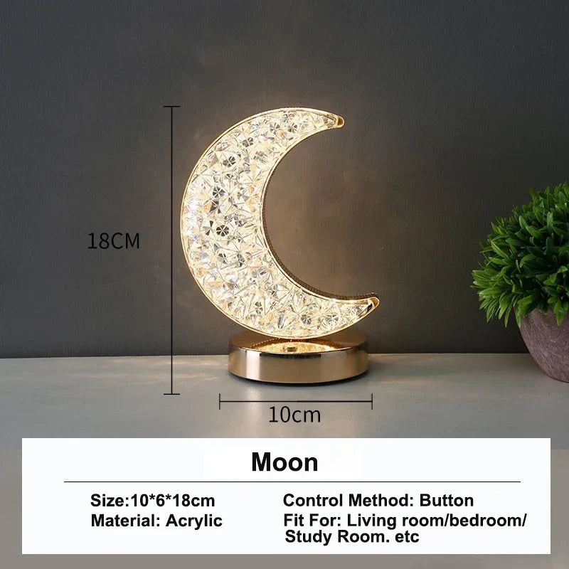 Stellora 3D Crystal LED Night Lamp