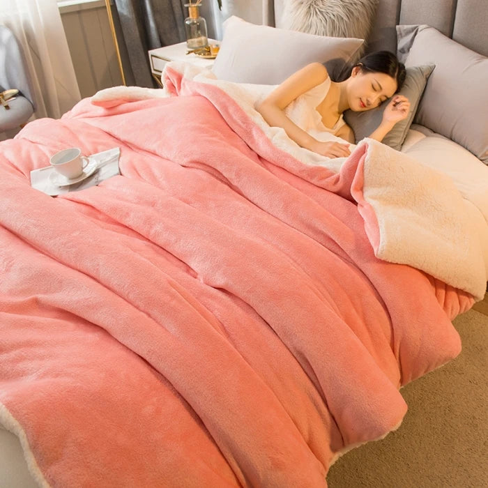 Cozy Double Sided Throw Blanket