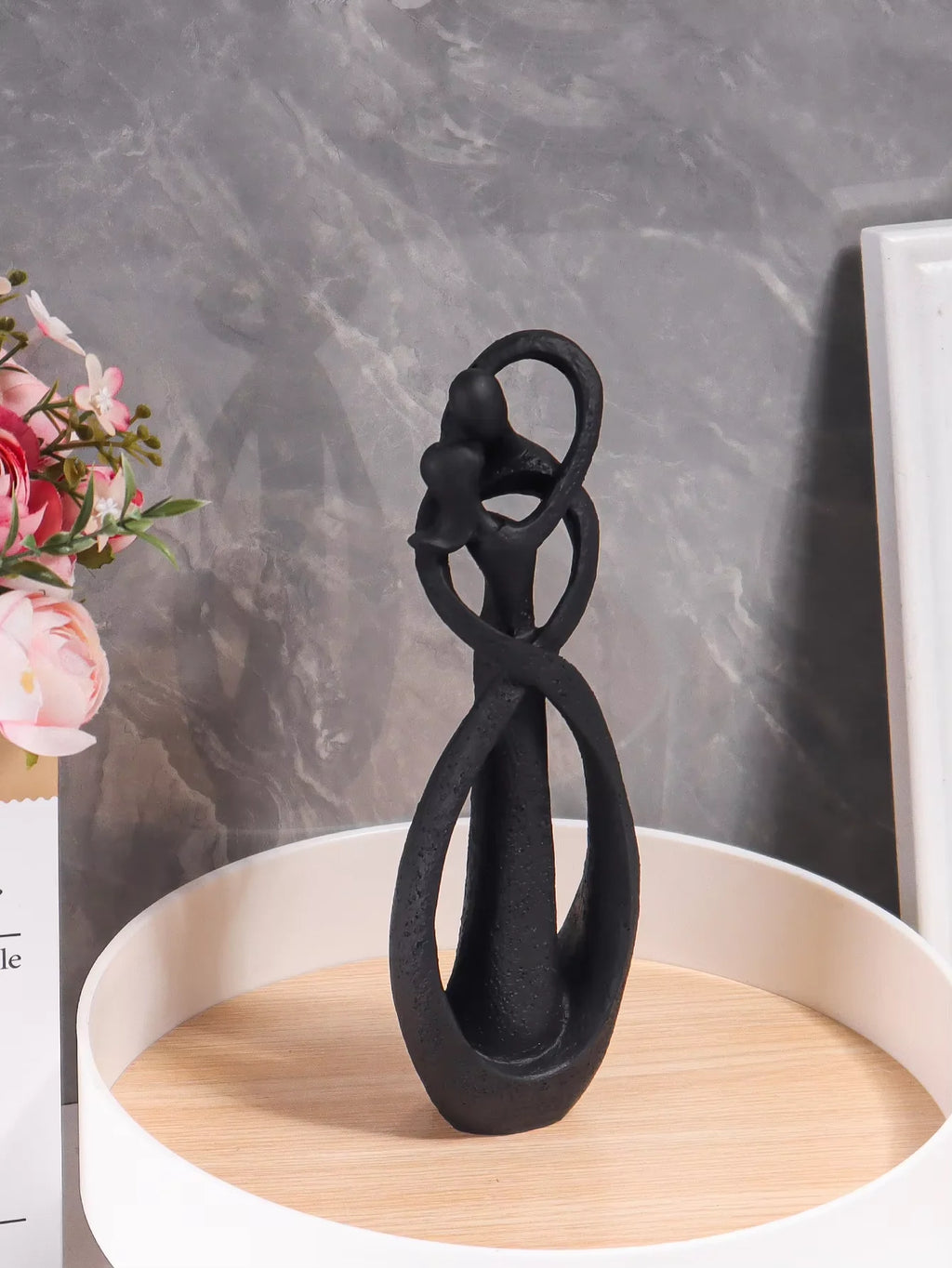 Embrace Abstract Couple Sculpture