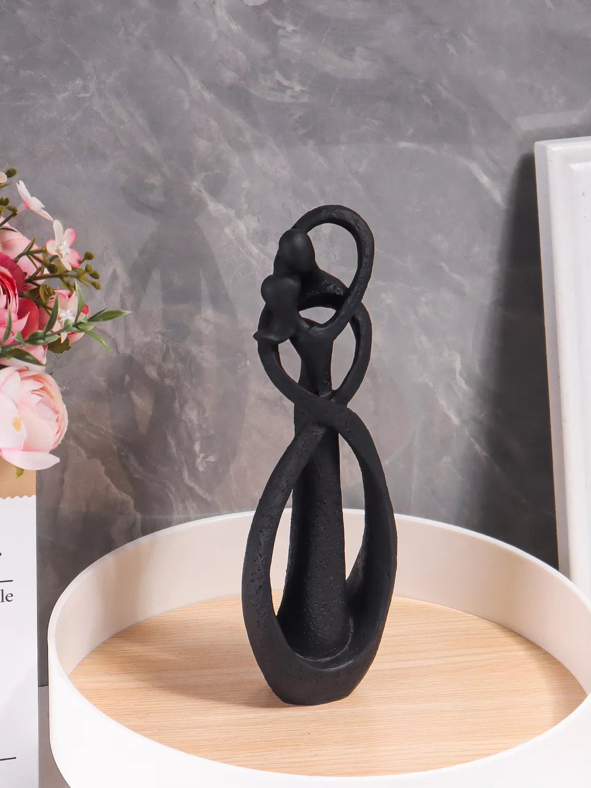 Embrace Abstract Couple Sculpture