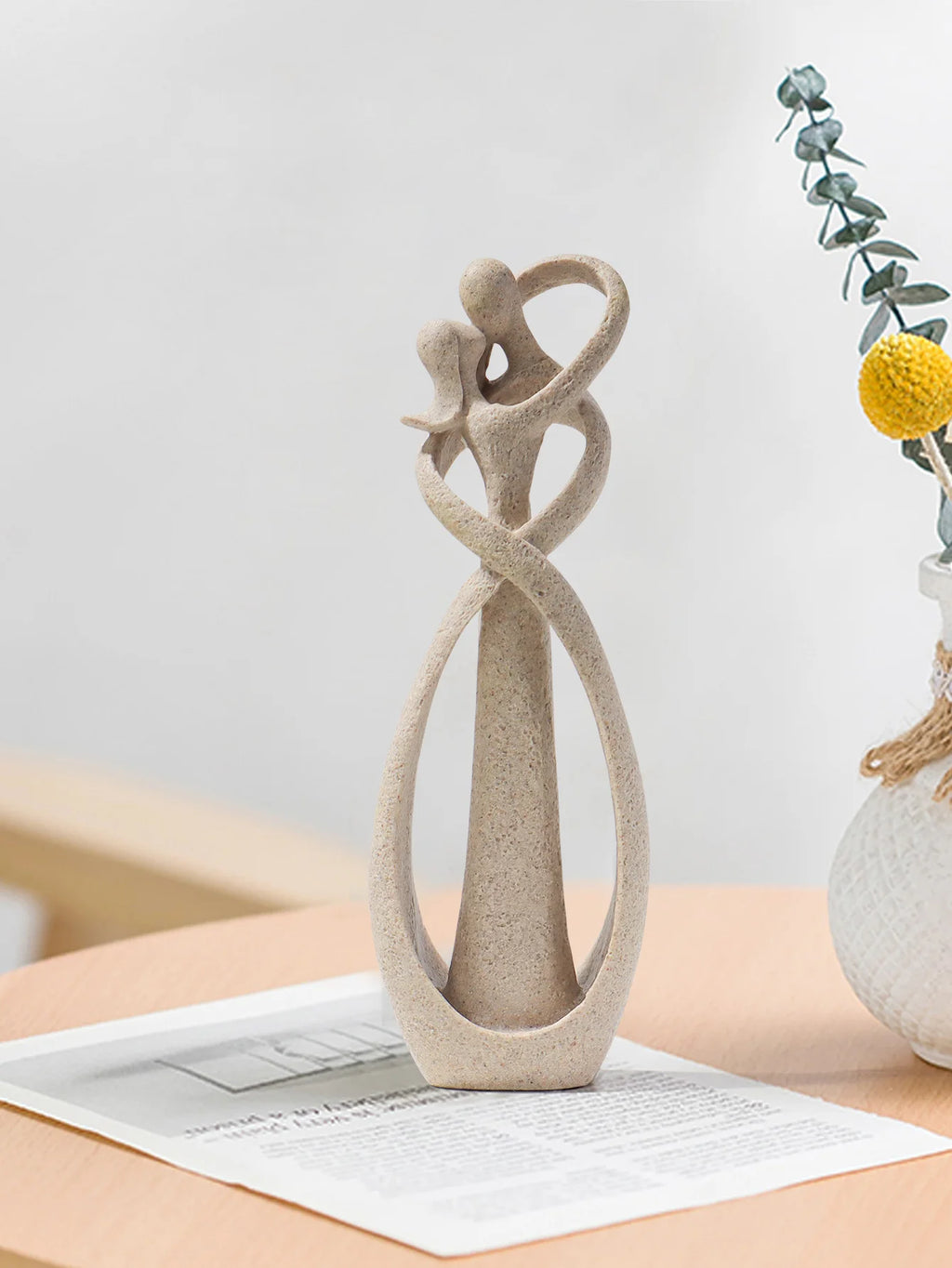Embrace Abstract Couple Sculpture