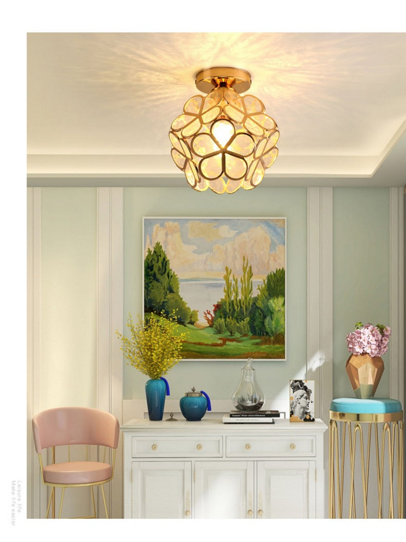 Retro Petal Flush Mount Ceiling Light