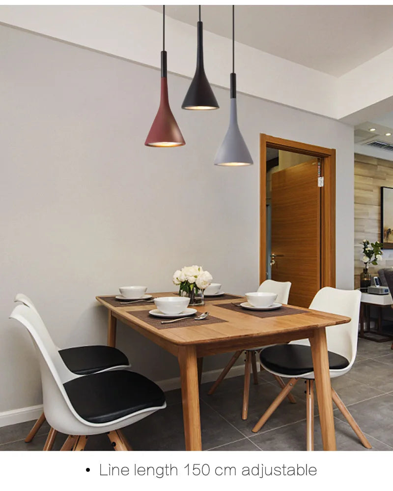 Teardrop Metal Pendant Light