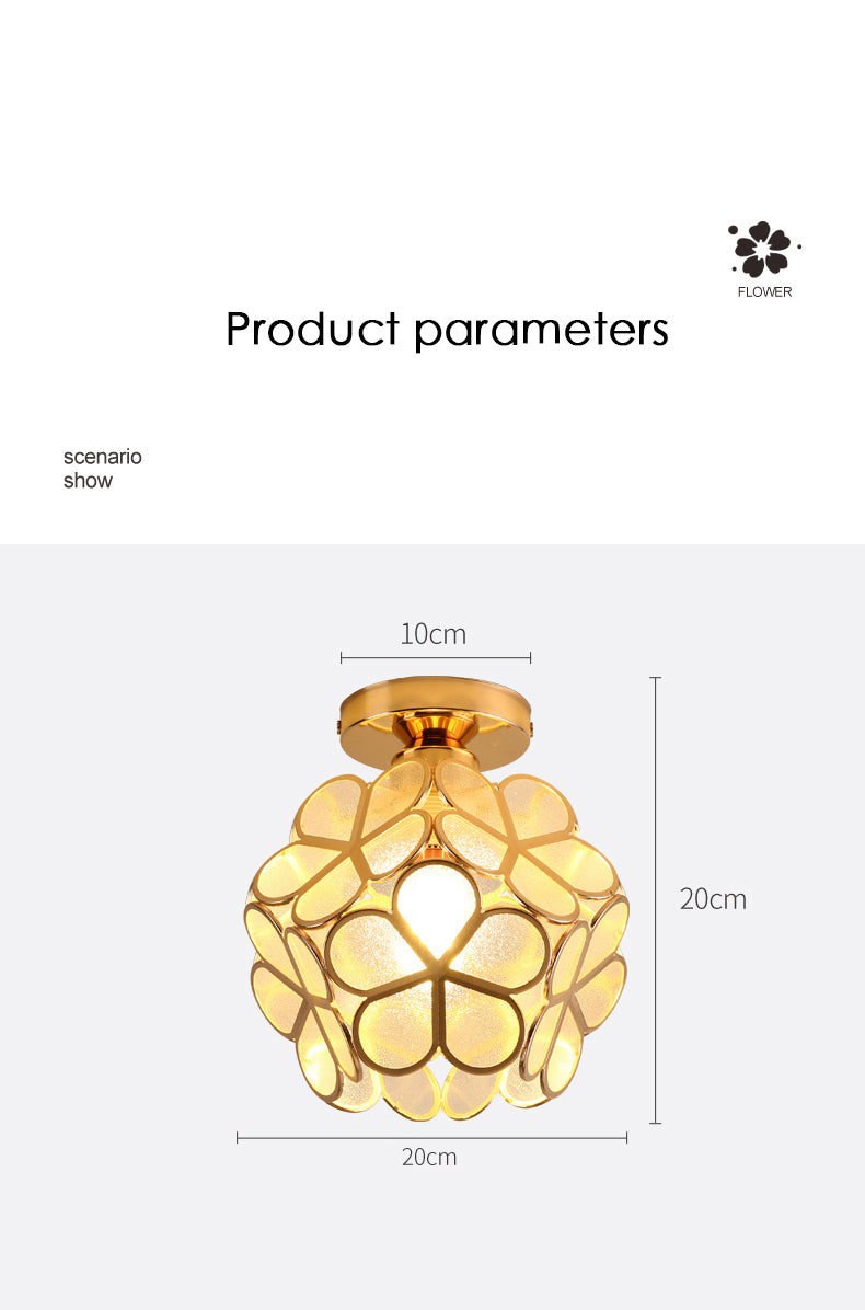 Retro Petal Flush Mount Ceiling Light