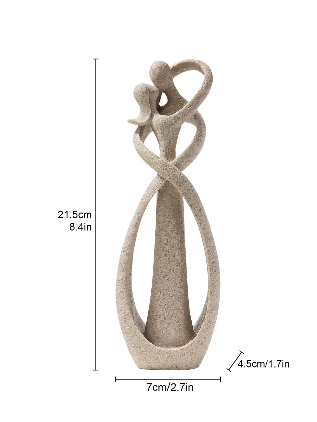 Embrace Abstract Couple Sculpture