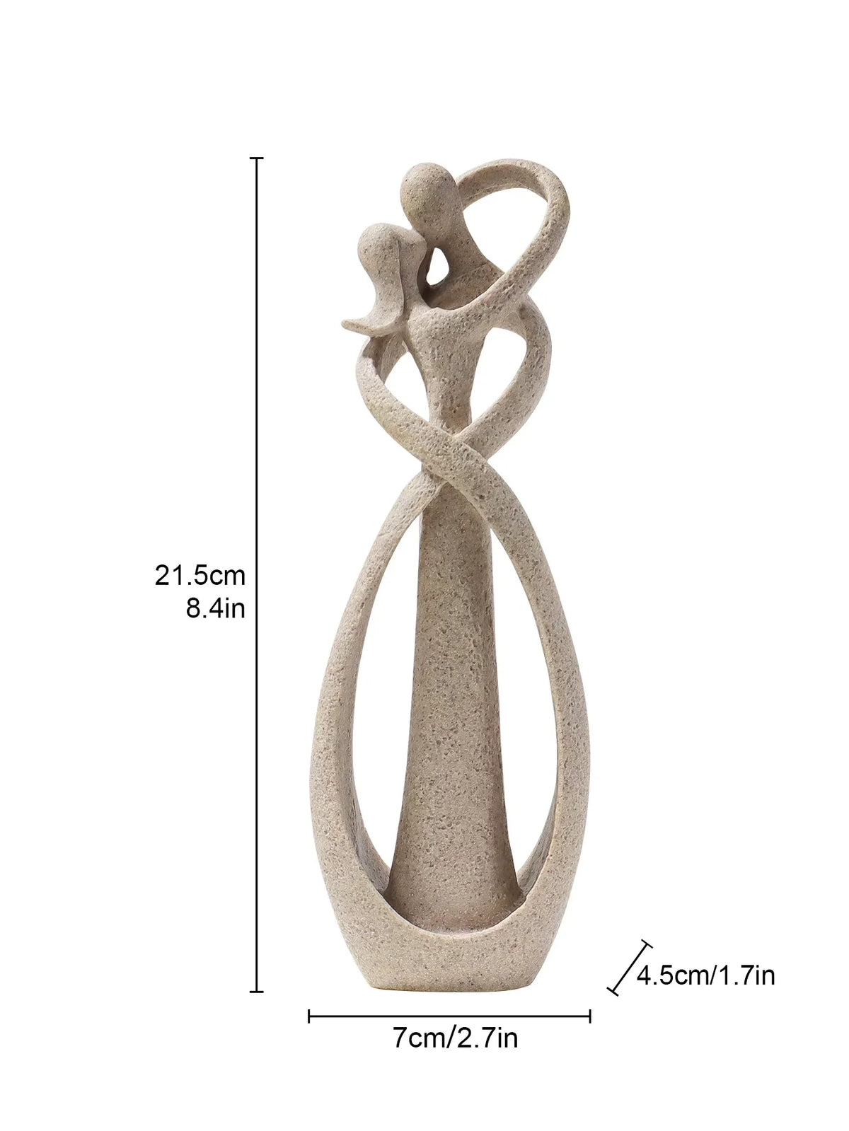 Embrace Abstract Couple Sculpture