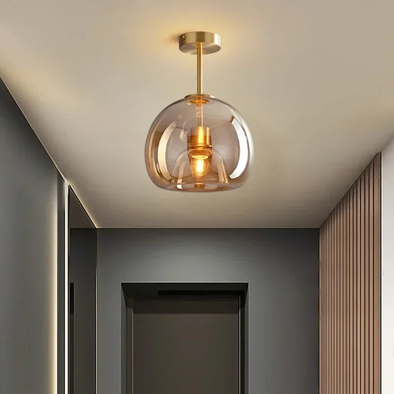Nordic Glass Globe Ceiling Light