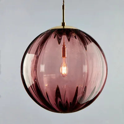Modern Glass Globe Pendant Light