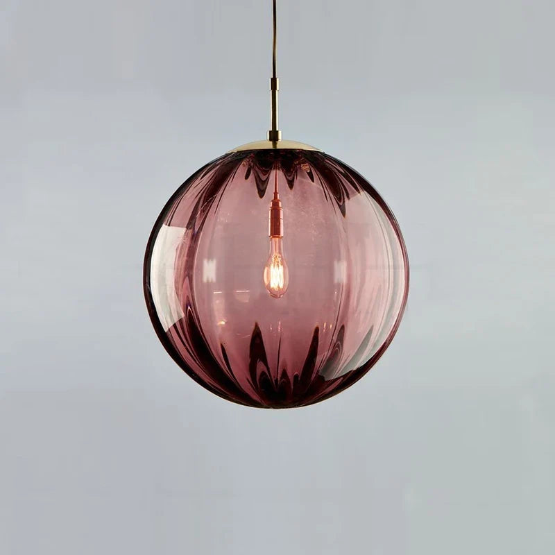 Modern Glass Globe Pendant Light