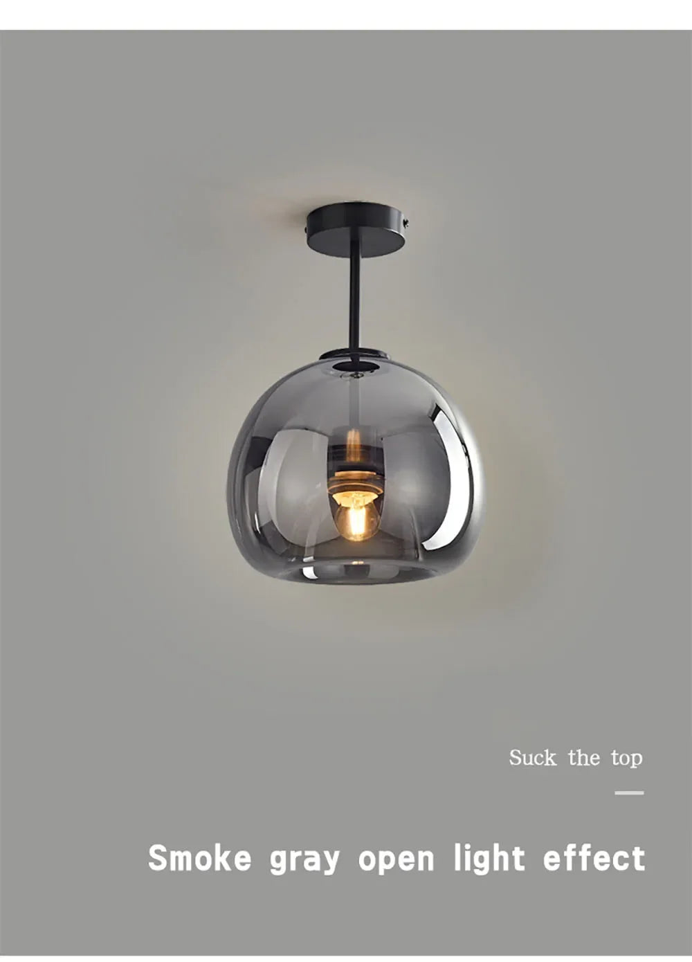 Nordic Glass Globe Ceiling Light