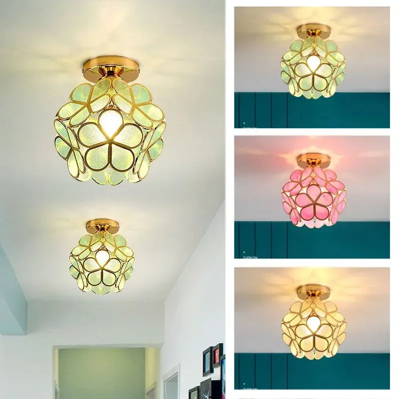 Retro Petal Flush Mount Ceiling Light
