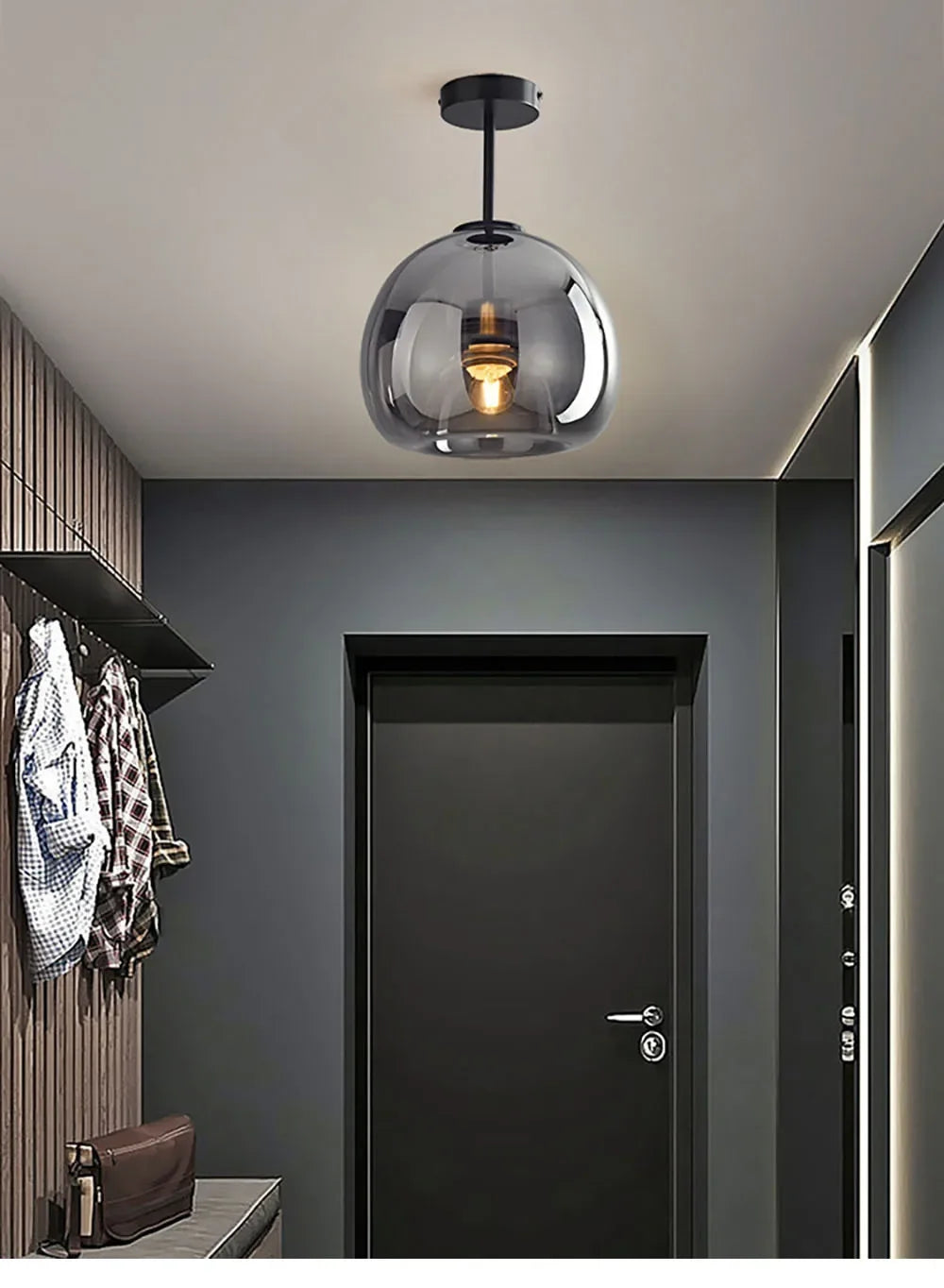 Nordic Glass Globe Ceiling Light