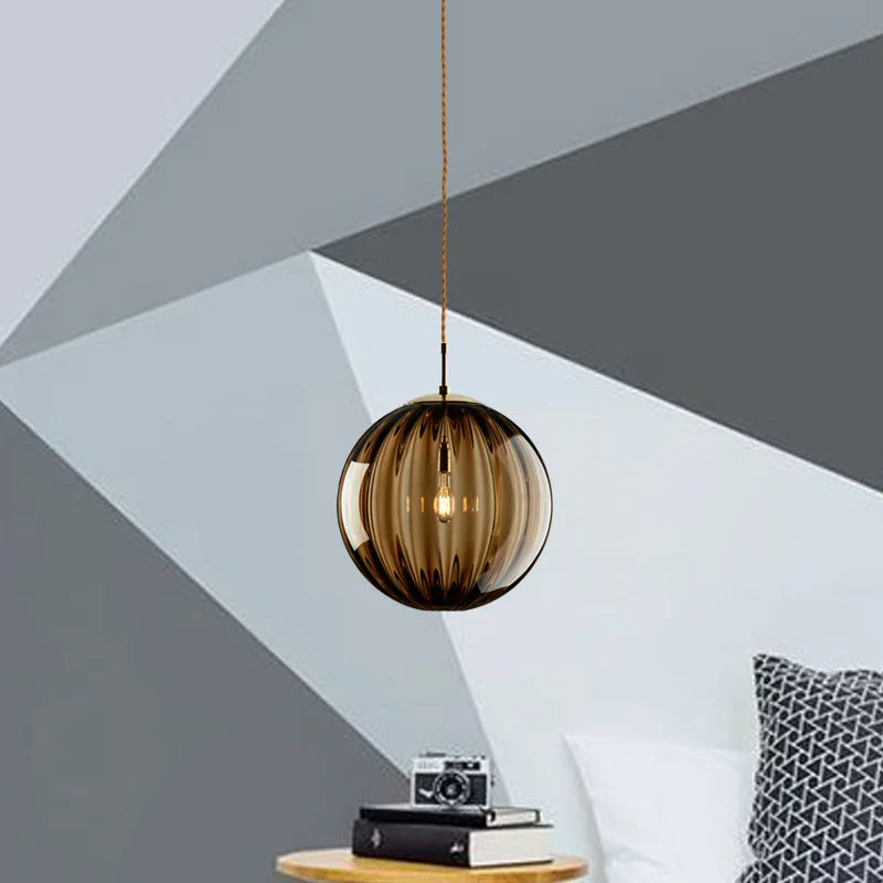 Modern Glass Globe Pendant Light