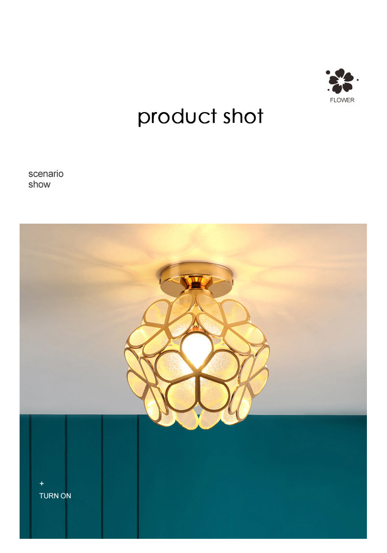 Retro Petal Flush Mount Ceiling Light