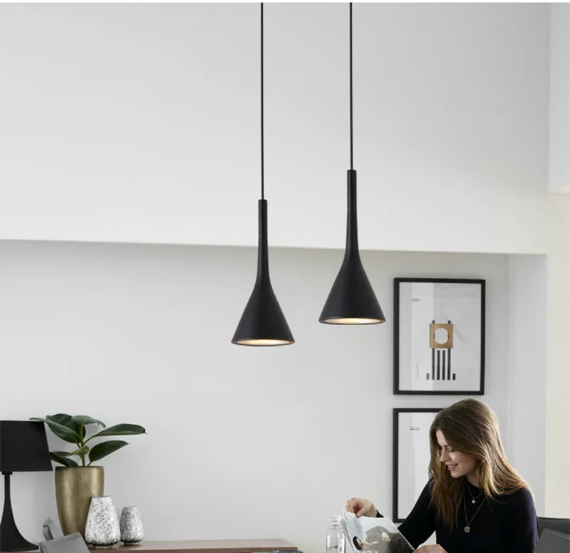 Teardrop Metal Pendant Light