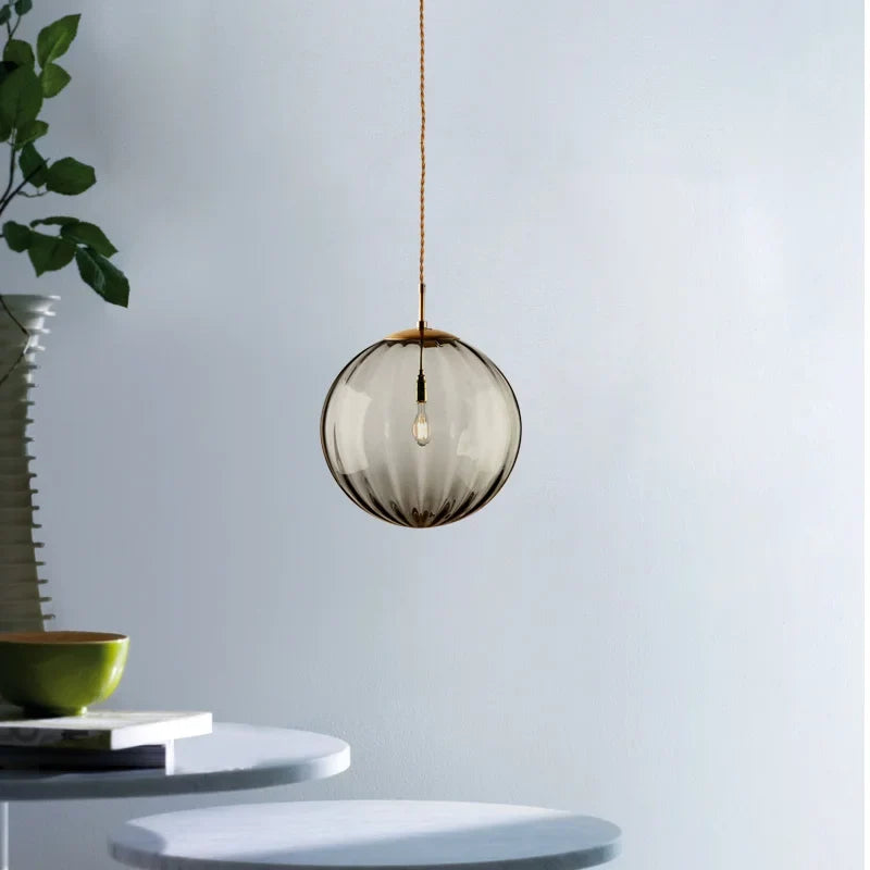 Modern Glass Globe Pendant Light