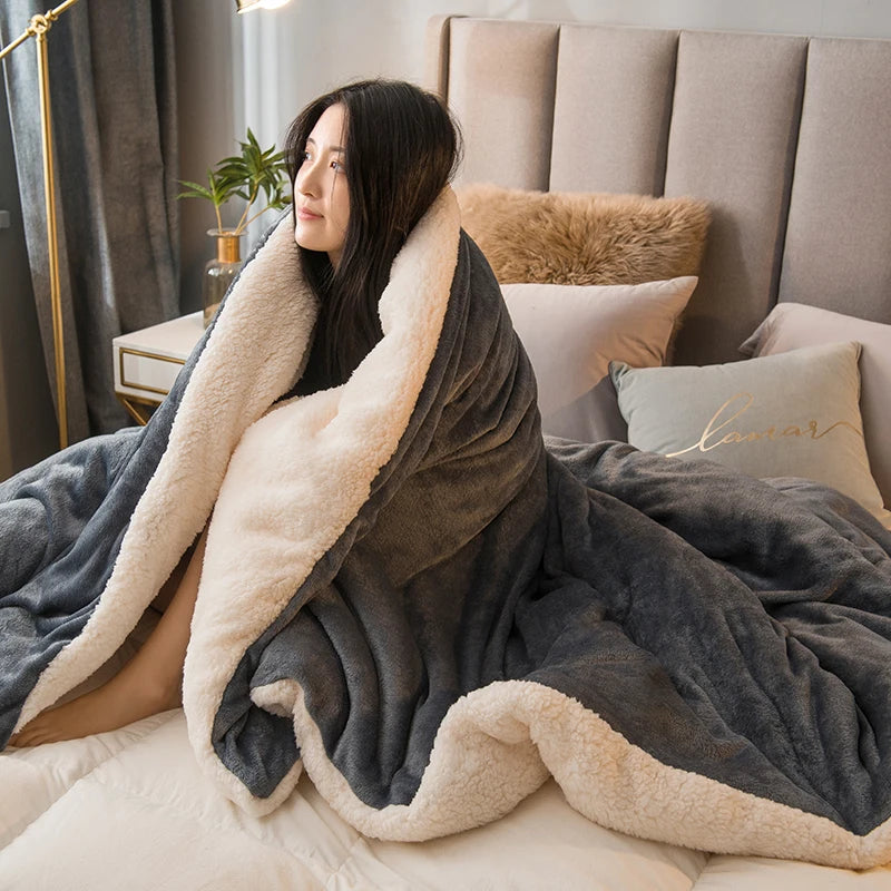 Cozy Double Sided Throw Blanket