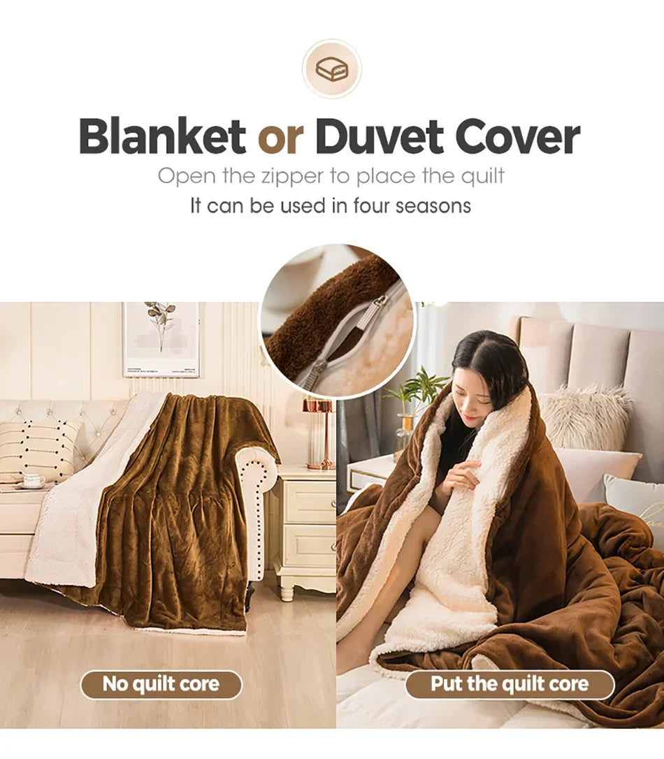 Cozy Double Sided Throw Blanket
