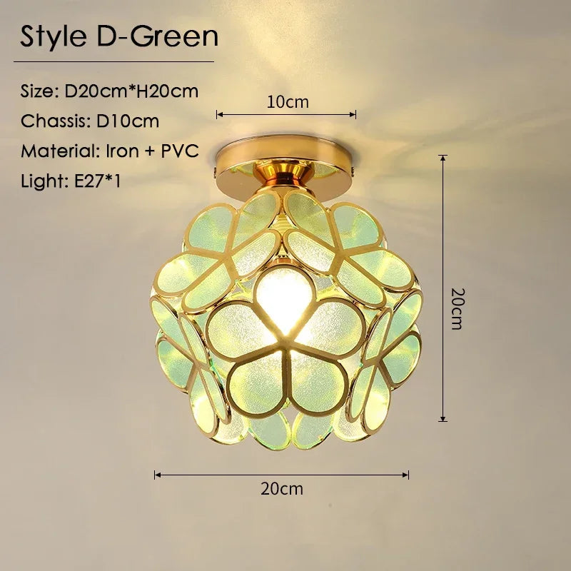 Retro Petal Flush Mount Ceiling Light