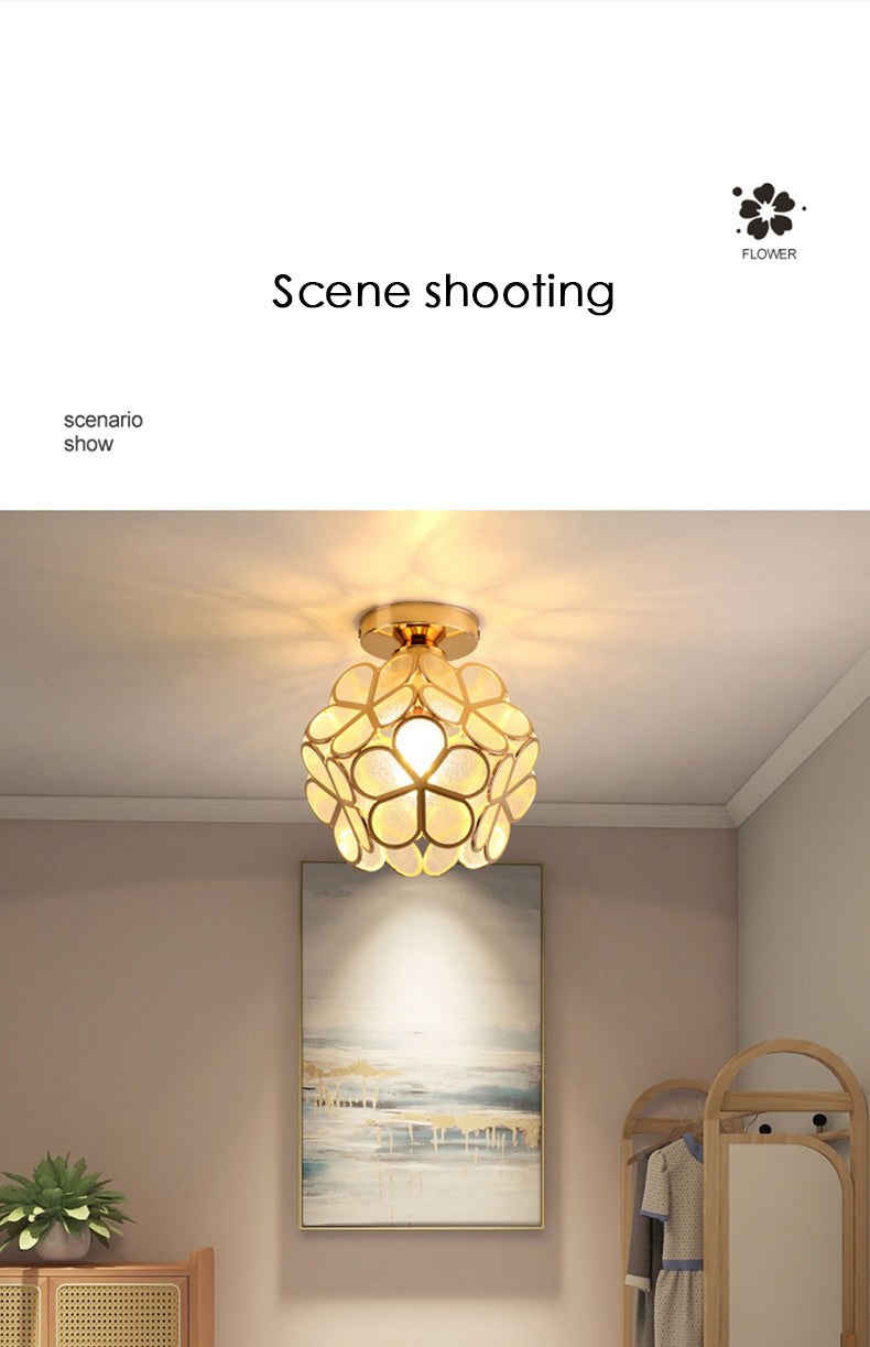 Retro Petal Flush Mount Ceiling Light