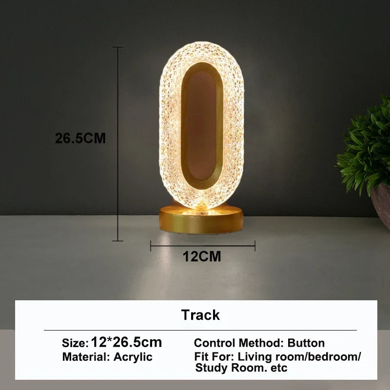 Stellora 3D Crystal LED Night Lamp