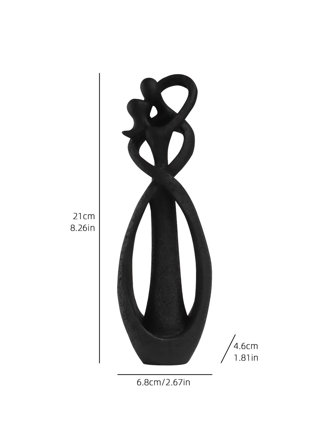 Embrace Abstract Couple Sculpture