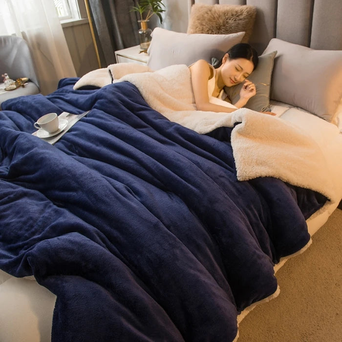 Cozy Double Sided Throw Blanket