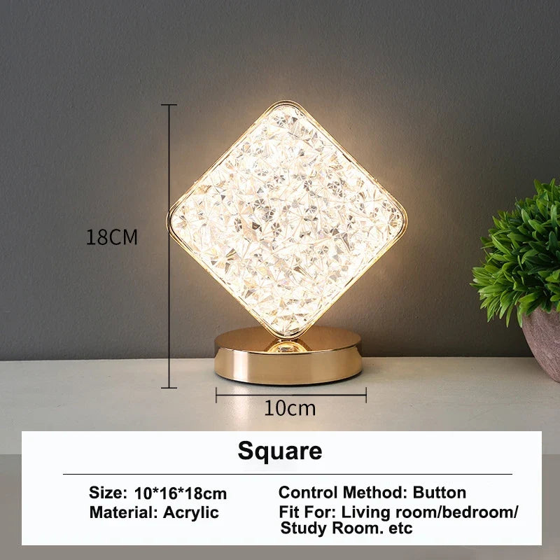 Stellora 3D Crystal LED Night Lamp