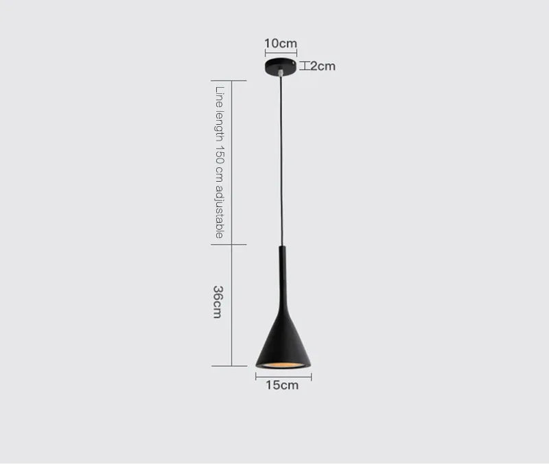 Teardrop Metal Pendant Light