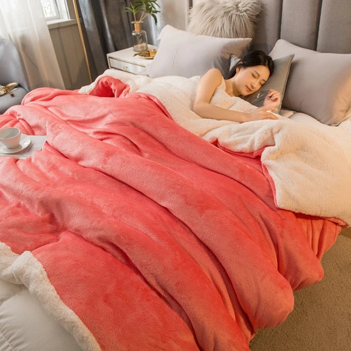 Cozy Double Sided Throw Blanket