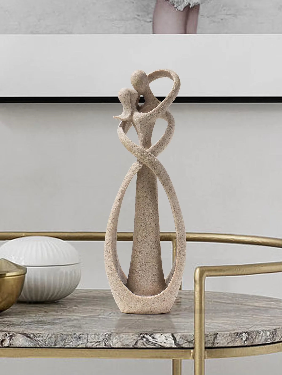 Embrace Abstract Couple Sculpture