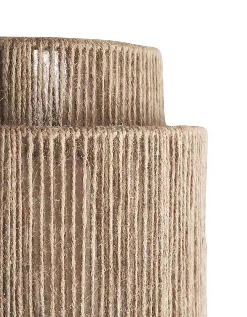 RattanGlow Woven Wall Sconce