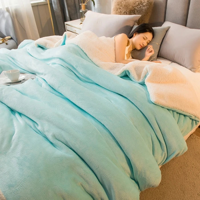 Cozy Double Sided Throw Blanket