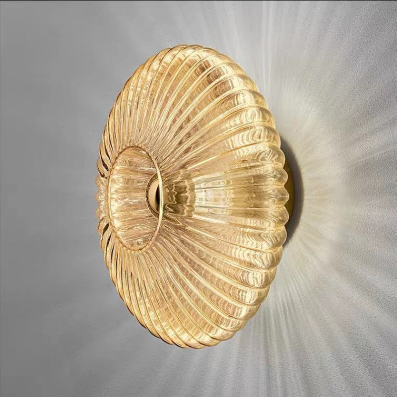 Nordic Ribbed Glass Wall Sconce