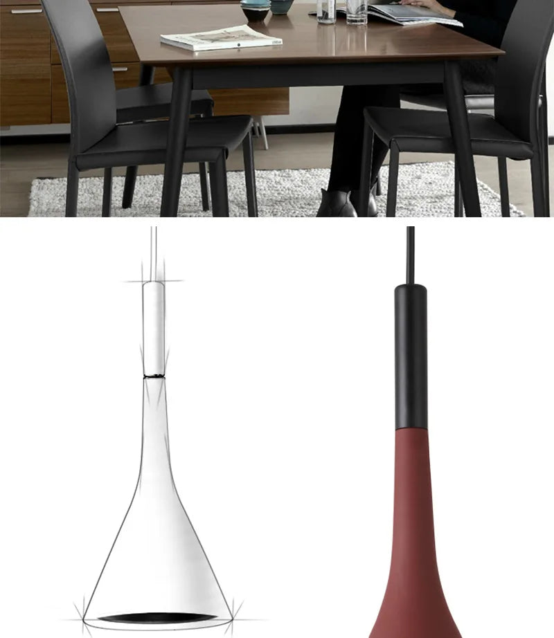 Teardrop Metal Pendant Light