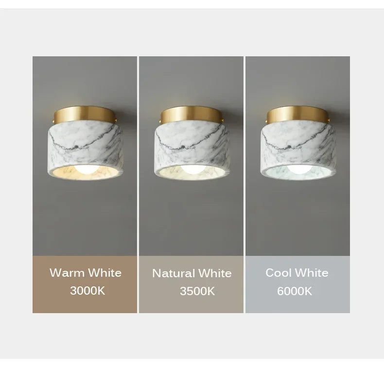 Nordic Marble Ceiling Downlight