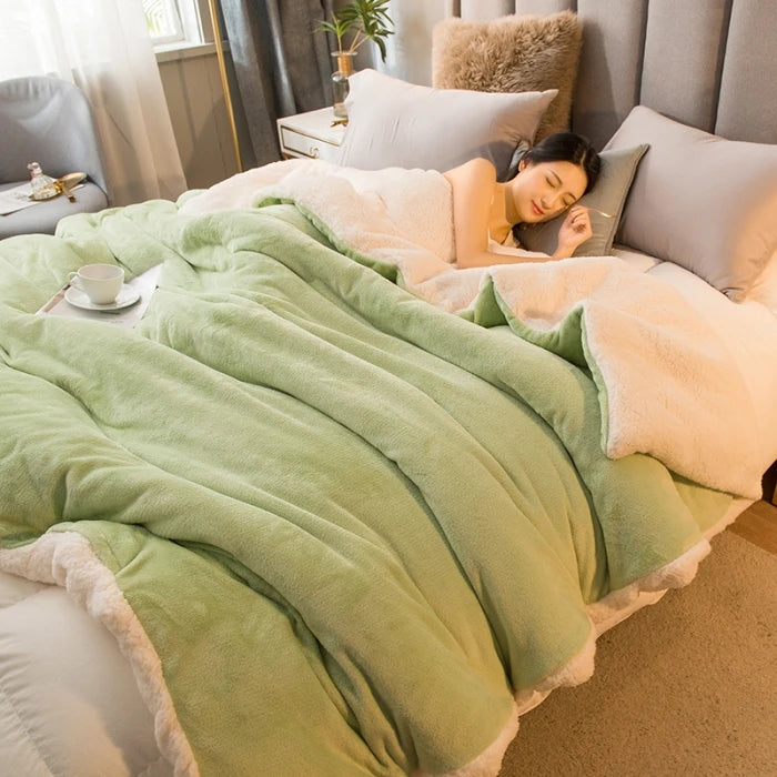 Cozy Double Sided Throw Blanket