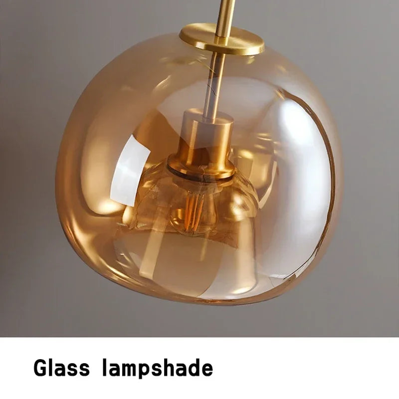 Nordic Glass Globe Ceiling Light
